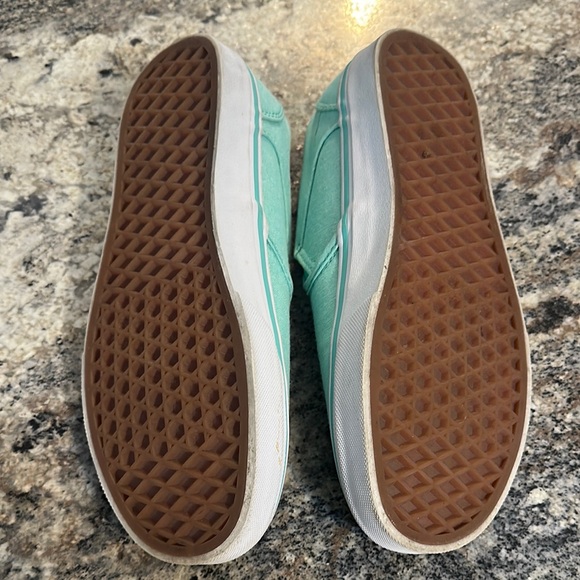 Vans Teal Canvas Sneakers slip on - Picture 6 of 8